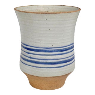 Modernist Salt Glazed Stoneware Planter For Sale