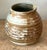 Vintage Boho Ribbed Studio Pottery Vase For Sale - Image 4 of 12