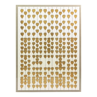 Cartier Heart Strings Gold Leaf Contemporary Pop Art Print Natural Curiosities For Sale