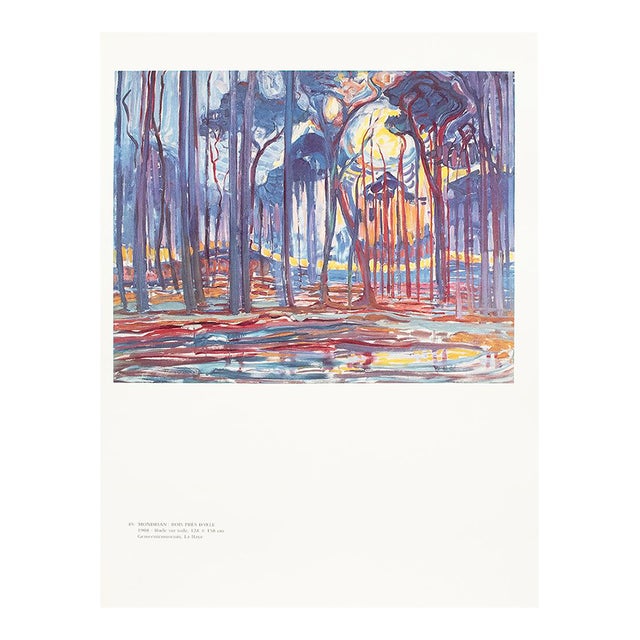 1991 After Piet Mondrian "Woods Near Oele", Full-Color Parisian Print For Sale