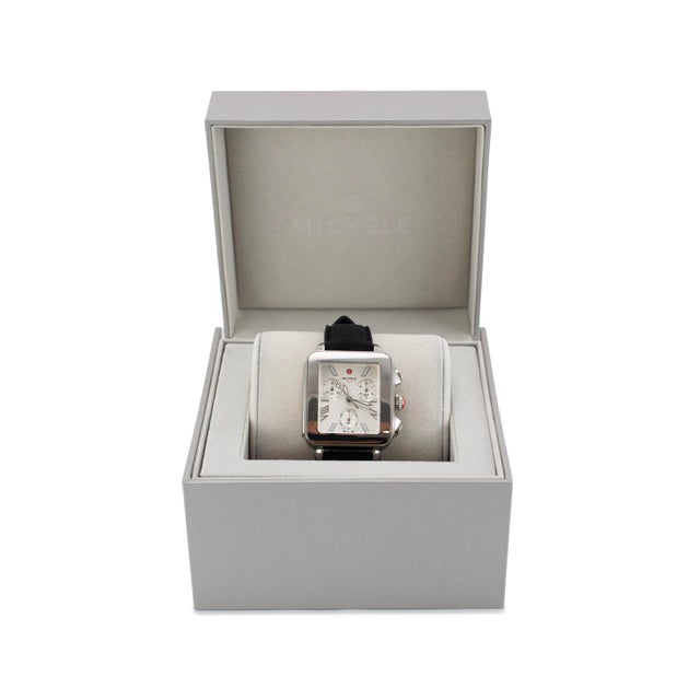 Ladies Michele Deco Sport 36mm Mww06k000071 Silver Dial Steel Quartz Watch For Sale - Image 9 of 11