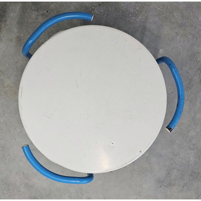 Blue Space Age Dining Room Set from Meblo, 1970s, Set of 4 For Sale - Image 8 of 13