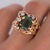 Green 3.5 Carat Green Step Cushion Cut Tourmaline & Diamond 14k Rose Gold Nugget Ring For Sale - Image 8 of 9