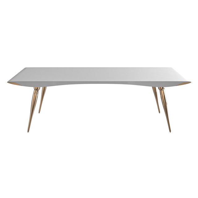 "Vanquish" Desk with Bronze and Stainless Steel, Handmade The world needs icons. Those exceptional few that stand clear of...