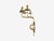 Tommi Parzinger, Candleholder Sconces, Polished Brass, Metal, Usa C. 1955 For Sale - Image 11 of 11