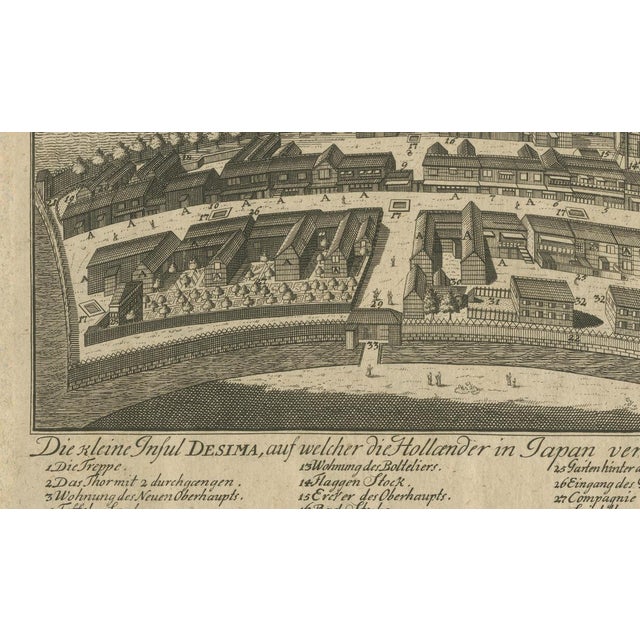 Nagasaki Japan Voc Engraving, 1736 For Sale - Image 6 of 11