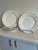 Contemporary 1990s Set of 6 Large White Porcelain Dinner or Service Plates For Sale - Image 3 of 8