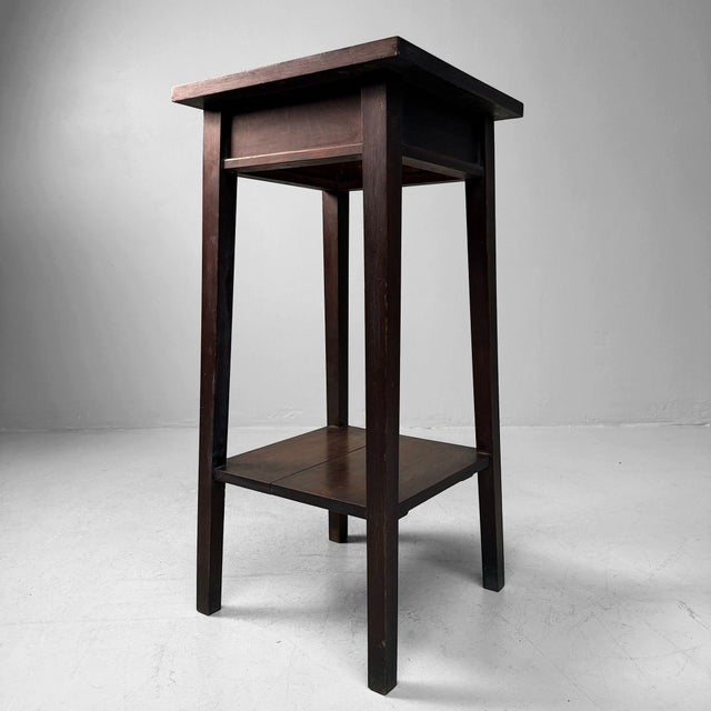 Japanese Wooden Plant Stand with Two Tiers, 1930s For Sale - Image 11 of 16