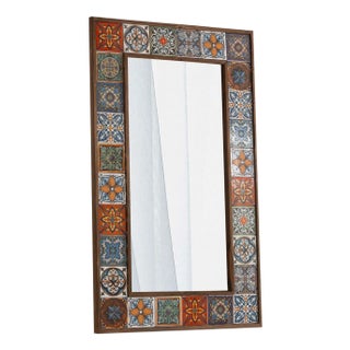 Turkish Handmade Tile Ethnic Mirror, 2010s For Sale