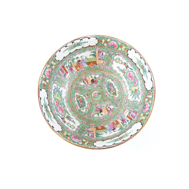 This exquisite antique Chinese Famille Rose bowl is a stunning example of Qing Dynasty porcelain, renowned for its...