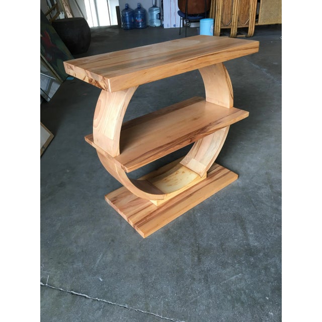 Brown Saltman 1920s Art Deco Geometreic "Ring" Maple Side Table For Sale - Image 4 of 9