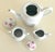 D Porthault "Coeurs" Porcelain Coffee Pot, Creamer and Sugar Bowl For Sale In Miami - Image 6 of 12