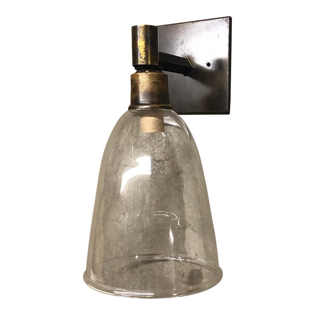 Contemporary Glass Shade Wall Sconce Chairish