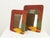 Italian Leather, Velvet and Glass Picture Frames, 1980s, Set of 2 For Sale - Image 9 of 14