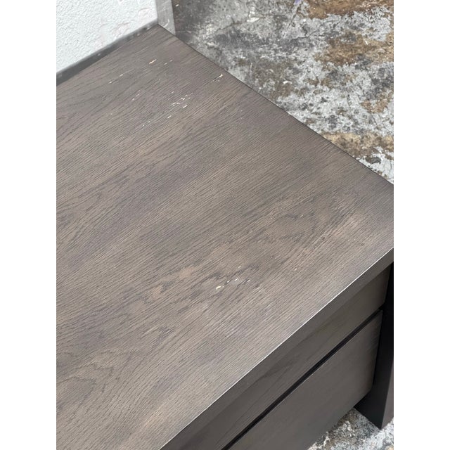 American Crate & Barrel Reed Nightstand For Sale - Image 3 of 12