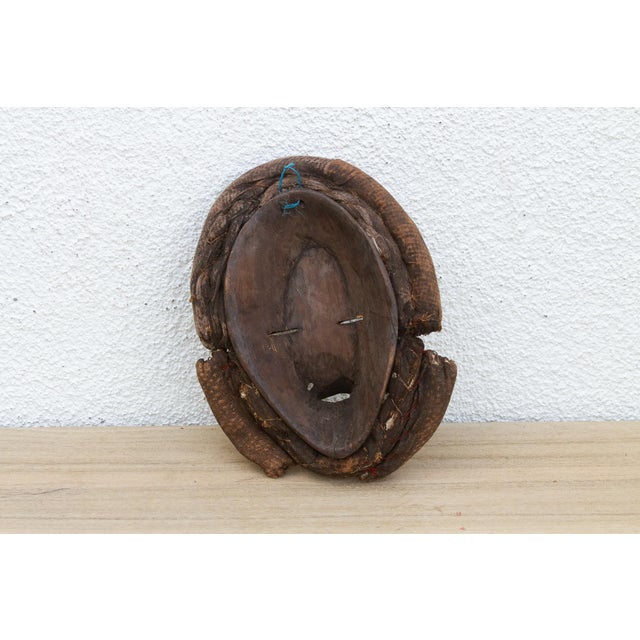 Wood Old Kuba Bark Cloth Mask For Sale - Image 7 of 8
