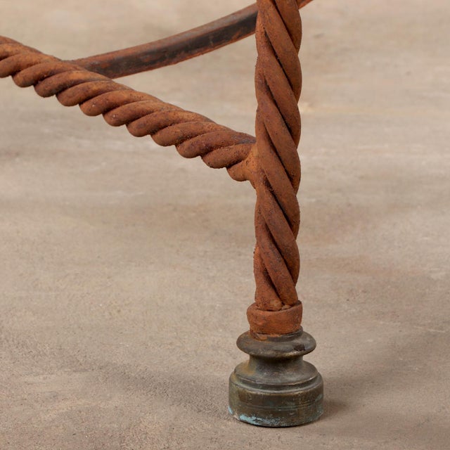 Spanish Iron and Tile-Top Table, Late 19th C. For Sale - Image 4 of 7