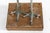 Monumental Pair of Silvered Crane Sculptures on Wooden Plinth Bases | 20th Century For Sale - Image 13 of 13