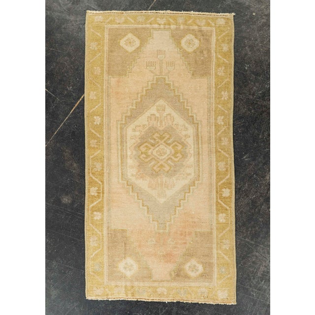 Brown Turkish Mini Rug Oriental Hand Knotted Vintage Rug 1'6" x 2'11" #21242 For Sale - Image 8 of 8