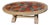 Vintage Coffee Table in Oak and Ceramic by Barrois for Vallauris, 1950s For Sale