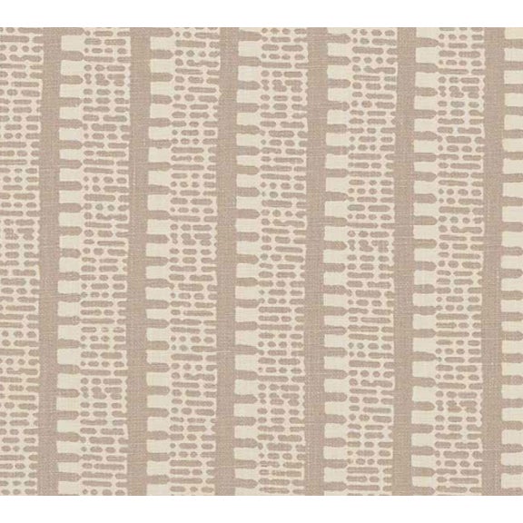 A sophisticated play on a traditional stripe, it's delightfully graphic yet subdued. Also available as a wallcovering....