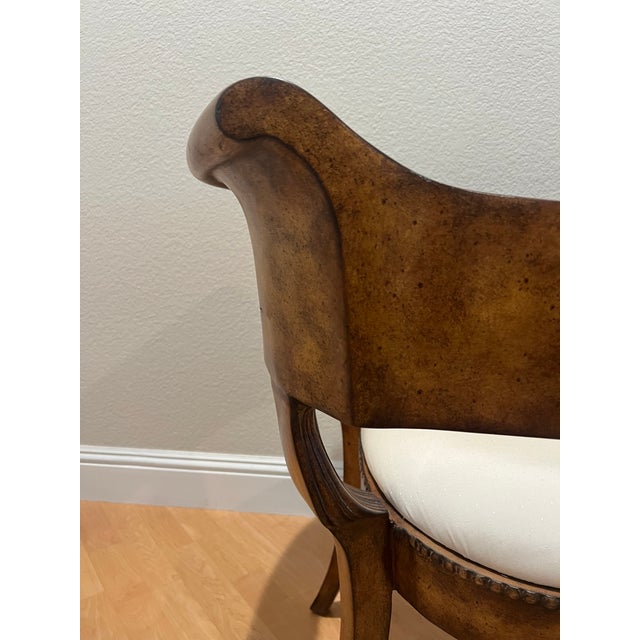 Traditional French Regency Lions Head Arm Desk Chair 1820's For Sale - Image 3 of 11