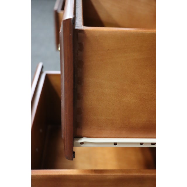 Dutch Designs Cherry Dresser With Tri-Fold Mirror For Sale - Image 13 of 13