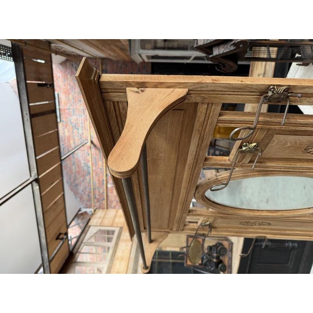 1920s Early 20th Century Oak Entrance Hall Rack For Sale - Image 5 of 12