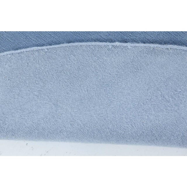 Round Lavender Hand Knotted Mohair Rug by Doris Leslie Blau For Sale In New York - Image 6 of 6