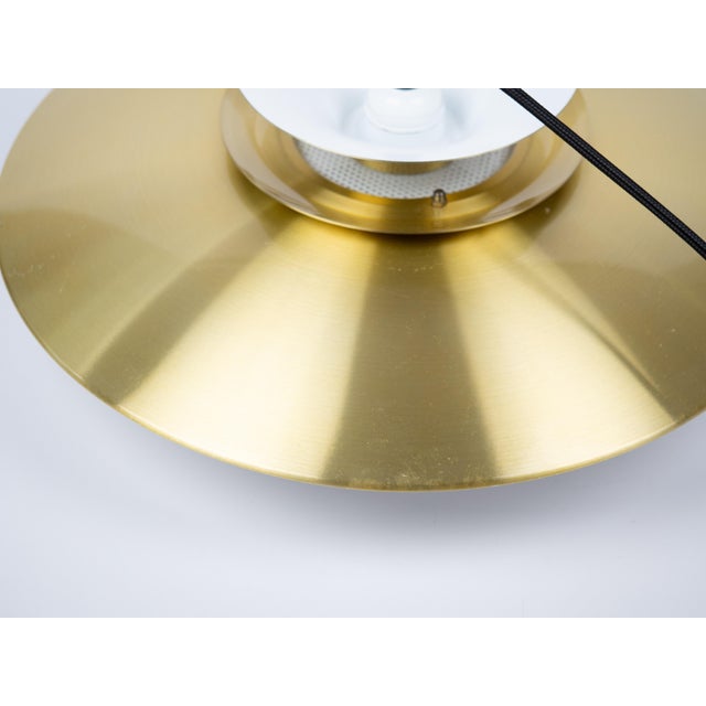 Metal Vintage Danish Roma Pendant Lamp from Junge, 1980s For Sale - Image 7 of 9
