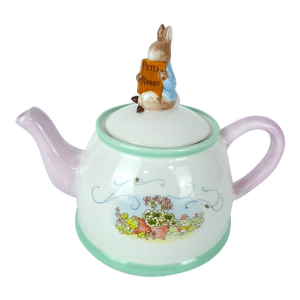 Vintage Teleflora Beatrix Potter Peter Rabbit Easter Teapot