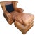 Animal Skin The Ultimate Statement of Luxury: The Cibola Furniture International Oversized Club Chair & Ottoman Set For Sale - Image 7 of 12