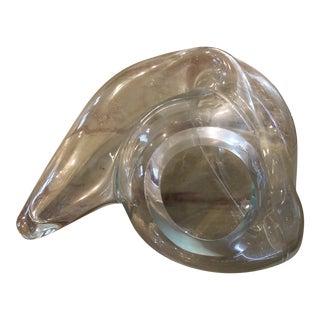 Contemporary Organic and Biomorphic Blown Glass Sculptural Vessel by John Bingham For Sale