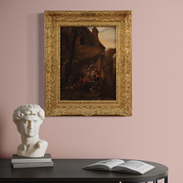 Flemish Artist, Card Players, 1750, Oil on Panel For Sale - Image 4 of 16