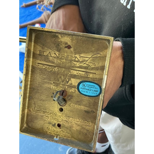 Brass Vintage Regency Hansen Articulated Wall Sconce - A Pair For Sale - Image 8 of 8