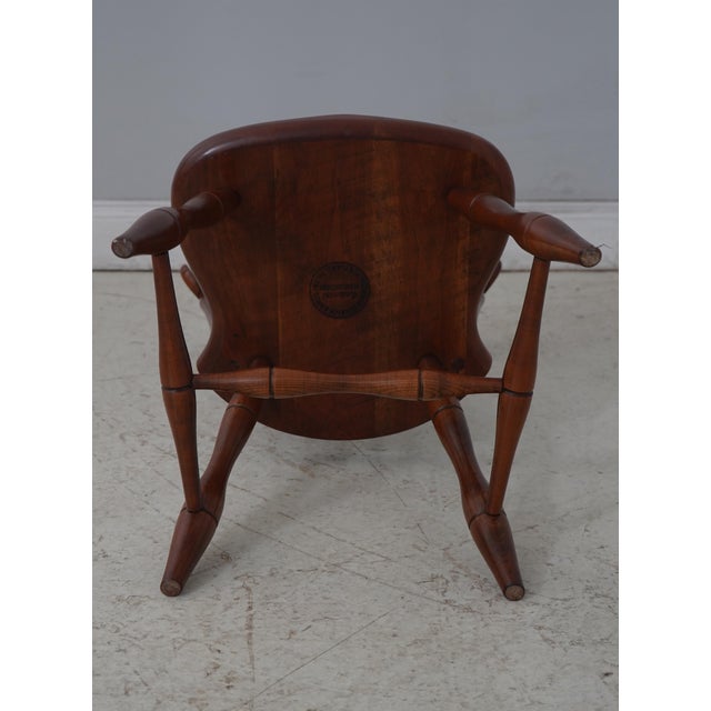 Set of 4 Frederick Duckloe Cherry Windsor Dining Chairs For Sale - Image 17 of 18