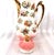 1940s Pink and White Floral Teapot Chocolate Pot For Sale - Image 4 of 7