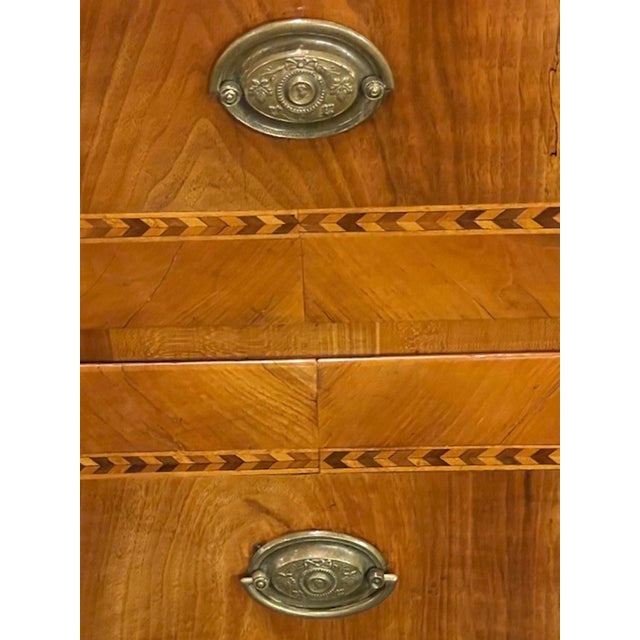 19th C. Biedermeier Walnut Inlaid Commode For Sale - Image 12 of 12