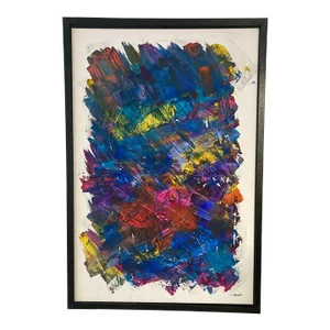 Original Signed Abstract Wall Art Painting