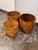 Vintage Handwoven Wicker Baskets, Set of Three For Sale - Image 9 of 12