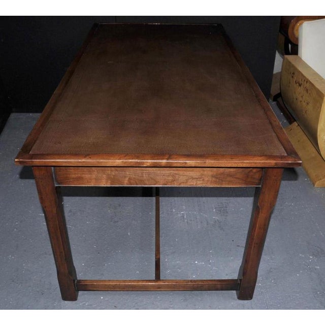 Farmhouse Refectory Oak Desk For Sale - Image 9 of 10
