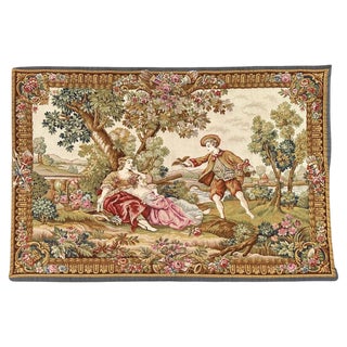 Mid-Century France Aubusson Jaquar Tapestry, 1960s For Sale