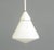 Conical Phillips Opaline Light, 1920s Vitreous white enamel top, stem and ceiling rose - Opaline glass shade Takes E27...