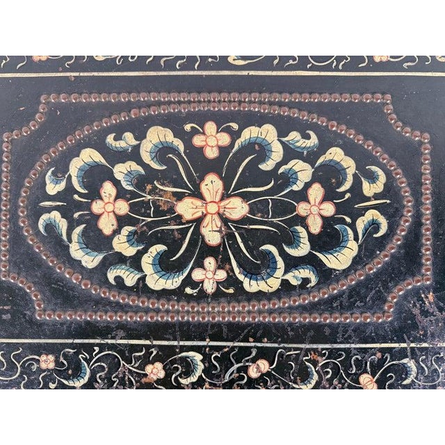 19th Century Hand-Painted American Immigrant Trunk For Sale - Image 12 of 17