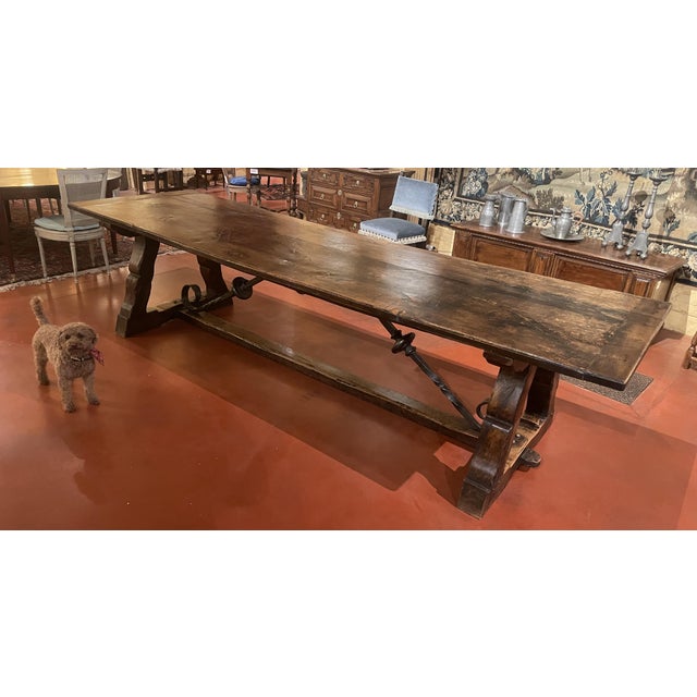 Spanish Medieval Style Monastery Table in Oak For Sale - Image 14 of 14