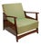 Chartreuse Vintage Convertible Armchair, 1952 For Sale - Image 8 of 8