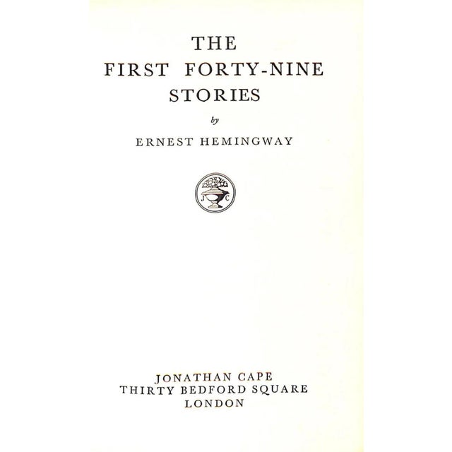 HEMINGWAY, Ernest [471] pp. Jonathan Cape 1960 Tenth Impression 7 1/2" x 5 1/4" Custom morocco leather bound by Asprey &...