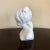 Mid 20th Century Vintage White Italian Pottery Bust of a Girl For Sale - Image 5 of 8