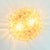 Metal Large Mid-Century Modern Amber Bubble Glass Ceiling Light by Helena Tynell for Limburg, Germany, 1960s For Sale - Image 7 of 10