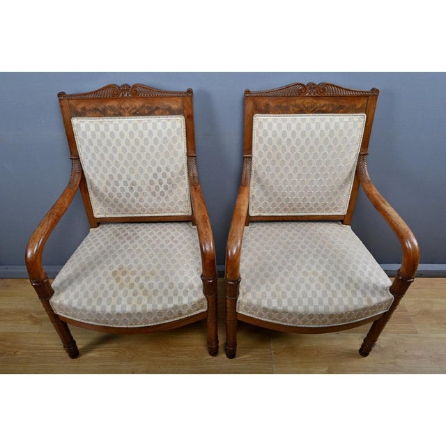 Empire Armchairs, Early 19th Century, Set of 2 For Sale - Image 5 of 18